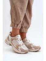 Béžové dámske tenisky športové topánky Kildia