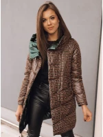 Dámska dvojcestná prechodná bunda DELSY LONG zelená FashionStreet TY3480