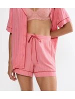 Amourette Jacquard Boyfriend Short - RED - TRIUMPH RED - TRIUMPH Amourette Jacquard Boyfriend Short - RED - TRIUMPH RED - TRIUMPH