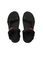 Lee Cooper pánske sandále na suchý zips na letnú pláž svetlo čierne
