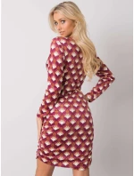 Šaty DHJ SK 12695.26P tmavo ružová