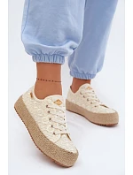 Čipkované tenisky LCW-26-31-4328 béžové – Lee Cooper Čipkované tenisky LCW-26-31-4328 béžové – Lee Cooper