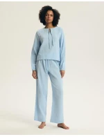 Dámske pyžamo Henderson 45313 Eleni long/r S-3XL Muslin