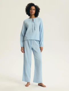 Dámske pyžamo Henderson 45313 Eleni long/r S-3XL Muslin