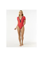 Plavky RIP CURL Bomba Ss Cheeky Surf Suit, červené