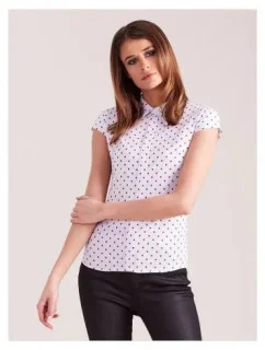 Dámska blúzka s bodkami 9058 - FPrice
