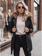 Dámska parka SNOWFALL parka black FashionStreet TY4087 Dámska parka SNOWFALL parka black FashionStreet TY4087