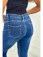 Úzke džínsy s vreckami
