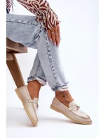 Klasyczne Mokasyny Damskie Beżowe Cortez