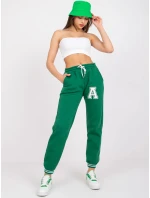 Teplákové nohavice EM DR 712 1.66P tmavo zelená