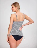Vrchný diel plaviek Tankiny Anya Stripe SW0891 čierna biela - Panache