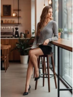 CASVINA dámsky svetlosivý sveter FashionStreet MY2396