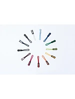 Kariban K 851, 4 ks prívesok na zips 20.K851 čierny/biely Kariban K 851, 4 ks prívesok na zips 20.K851 čierny/biely