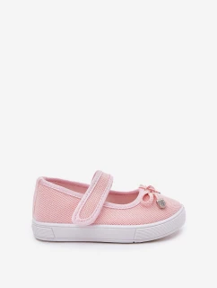 Dziecięce Balerinki Z Kokardką Różowe Amirinas