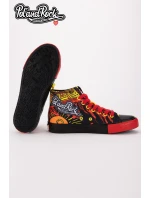 Trampki Pol'and'Rock Festival X Big Star SS174501 Czarno-Czerwone