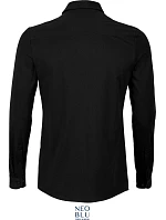 NEOBLU Balthazar Men Košele s dlhým rukávom 24.3198 deep black NEOBLU Balthazar Men Košele s dlhým rukávom 24.3198 deep black