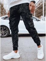 Pánske bojové nohavice čierne FashionStreet UX4362 Pánske bojové nohavice čierne FashionStreet UX4362