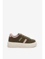 Sneakersy Damskie Na Platformie Big Star SS274349 Zielone