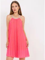 Šaty DHJ SK 0010.35 fluo ružová
