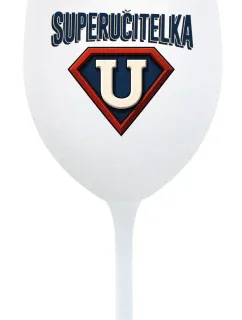 SUPERUČITELKA (MARK) - pohár na biele víno 350 ml