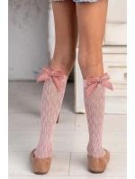 DETSKÉ PONOŽKY S ČIPKOVANOU APLIKÁCIOU DR2506