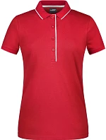 Daiber JN 727 Dámske polo tričko z piké s kontrastným lemom 02.0727 červená/biela Daiber JN 727 Dámske polo tričko z piké s kontrastným lemom 02.0727 červená/biela