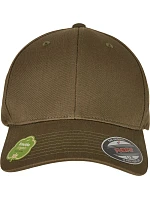 Flexfit 6277OC 6-panelová čiapka z bio bavlny 55.77OC burnt olive