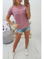 Nakupovanie je moja kardio blúzka tmavo ružová