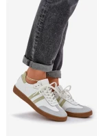 Zazoo N1068 Dámske kožené nízke tenisky White