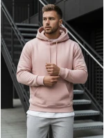 Ružová pánska mikina FashionStreet BX4845