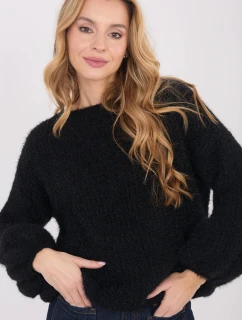 Dámsky čierny sveter Goodlookin Buff Sleeve (1612)