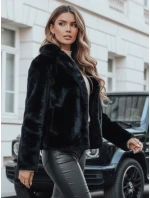 Dámsky krátky čierny kožuch GLAMFLUFFY FashionStreet TY4985 Dámsky krátky čierny kožuch GLAMFLUFFY FashionStreet TY4985