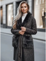 Dámsky hnedý kožuch FashionStreet TY5229z