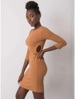 Šaty LK SK 508687.17P svetlo hnedá