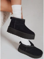 Dámske čierne semišové snežnice FashionStreet ZY1283