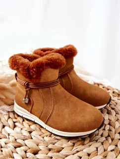 Dziecięce Botki Śniegowce Big Star BB374058BS Camel