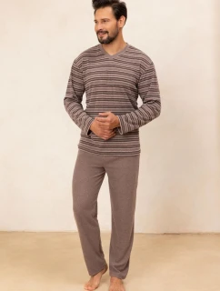 Regina 490 long/r M-2XL Z25/26 pánske froté pyžamo