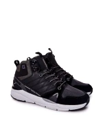 Wysokie Sportowe Męskie Buty Big Star II174223 Czarne