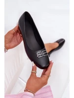 Eleganckie Baleriny Damskie Z Ozdobą Vinceza 62206 Czarne