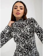 Dámska blúzka LK BZ 509197 1.51P biela a čierna - FPrice Dámska blúzka LK BZ 509197 1.51P biela a čierna - FPrice