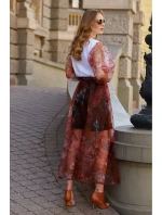 Dlhá sukňa model 145582 Makadamia Dlhá sukňa model 145582 Makadamia