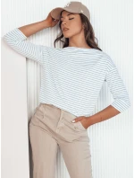 Dámska pruhovaná blúzka APRICALE white FashionStreet RY2642