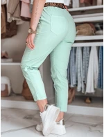Dámske nohavice s opaskom MADELINA mint FashionStreet UY2624