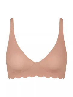 Dámska podprsenka ZERO Microfibre 2.0 Soft bra - CAMEO BROWN - sv. hnedá 00ME - SLOGGI