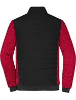 Daiber JN 1866 Pánska hybridná bunda 02.1866 čierna/červená melírovaná