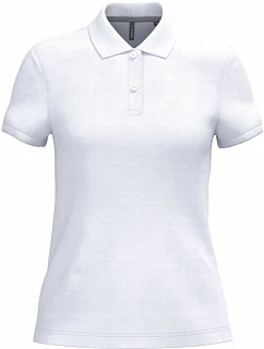 Kariban K 242 Dámske polo tričko z piké 20.K242 biele