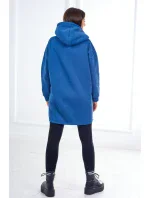 Zateplená mikina s kapucňou z džínsoviny