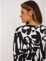 Blúzka D73771M11186A čierna a biela