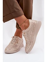 Poloplatformové topánky model 226324 Krok v štýle