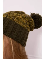 Paris fleecová čiapka K213 khaki+kiwi